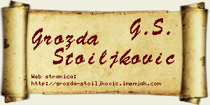 Grozda Stoiljković vizit kartica